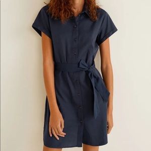 Button-down shirt dress from Mango